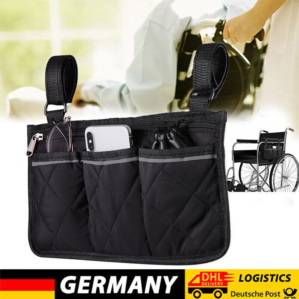 Rollstuhl Armlehne Seite Lagerung Armlehnentasche Produktbild 