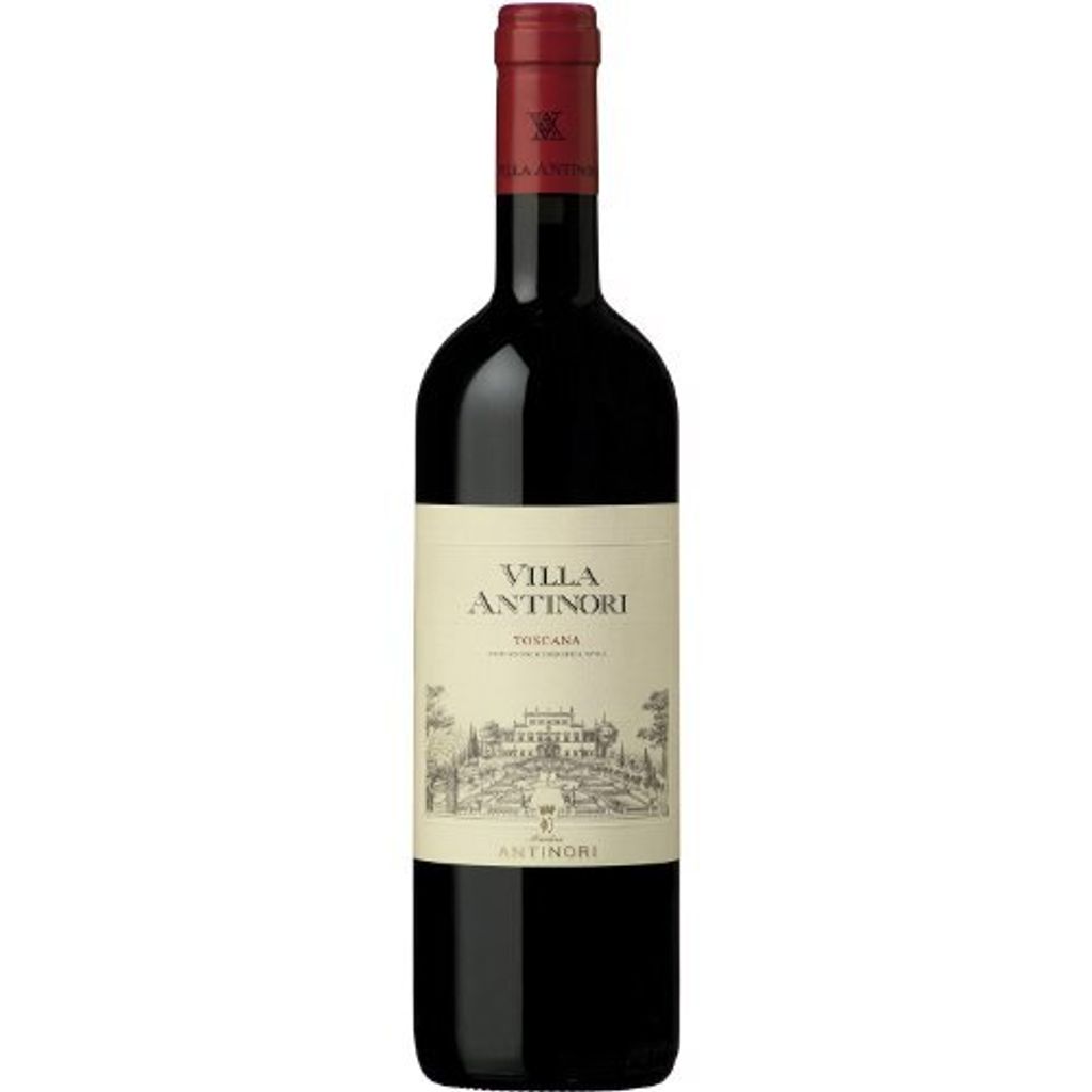 A bottle of red wine on a white background.