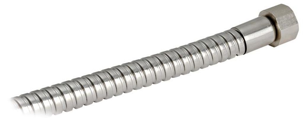 New Edge Edelstahl Deckdusche mit Edelstahl Schlauch 2,5 m - Osculati 15.248.80