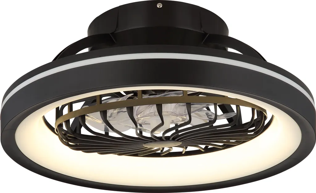 Ventilateur de plafond LED RGB avec télécommande dimmable D 48 cm