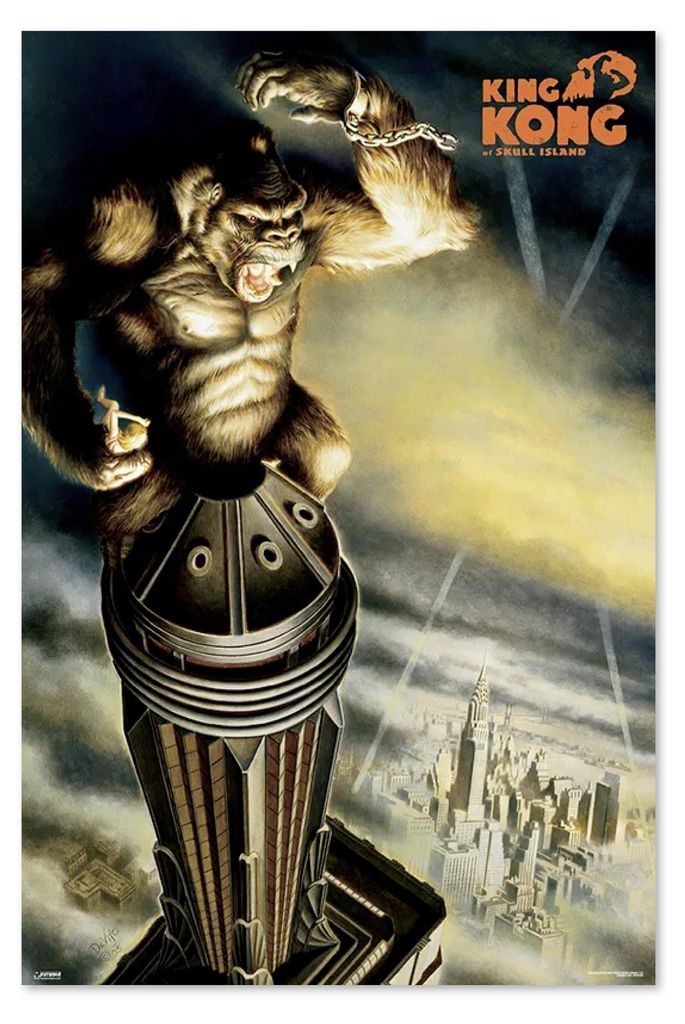 King Kong Poster Skull Island On Top Of Skyscraper 61 x 91,5 cm