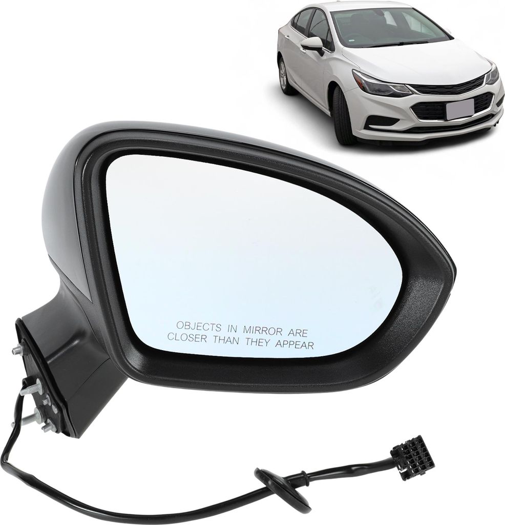 3Pin Rechter Seitenspiegel Ersatz Für Chevy Cruze 16-19 Sedan/Hatchback Kraftbetätigter Türspiegel Nicht Beheiztes Glas Manuell Klappbar Hochgla...