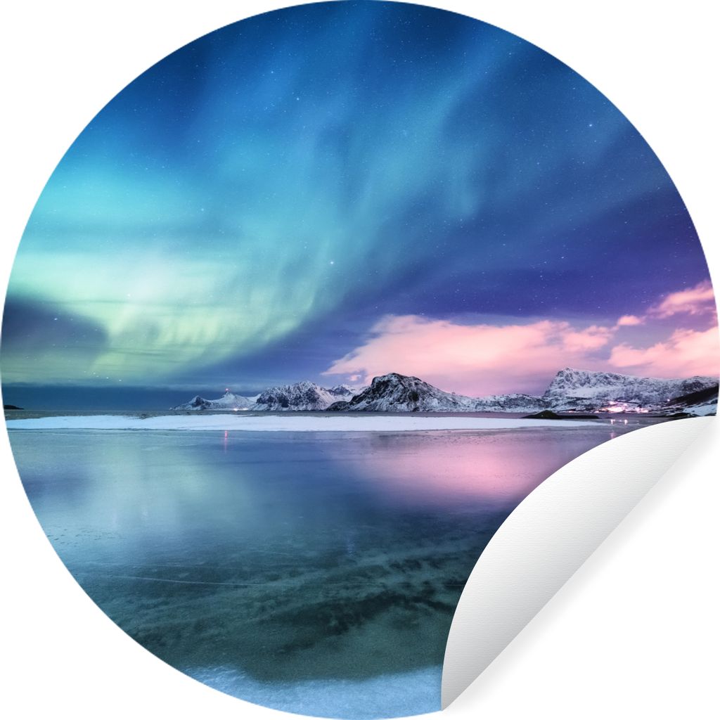 MuchoWow - Wand Kreis - Wand Bild - Foto Tapete - Selbstklebende - Wohnzimmerdekoration - Wand Dekoration - Kinderzimmer