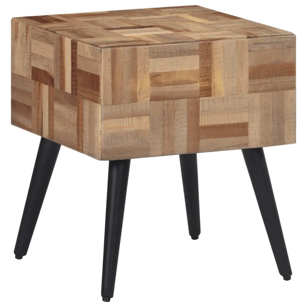 Tavolino 40x40x45 cm Legno massiccio riciclato teak