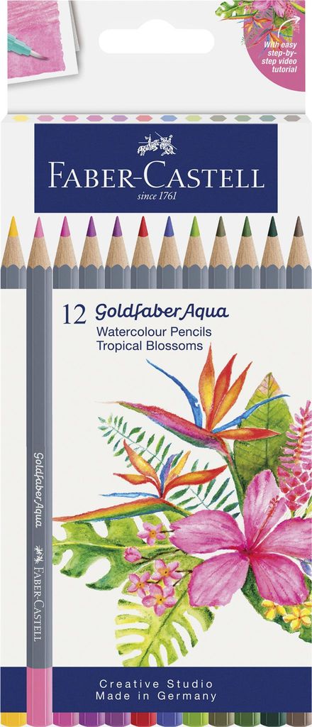 Faber-Castell Aquastift Gofa 12 Stück Kartonetui