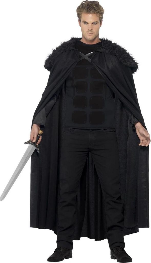 Smiffys - "Dark Barbarian" Kostüm für Herren Set SM3362 (M) (Schwarz)