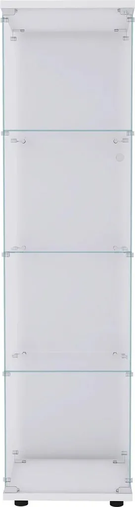 Vitrine pour figurines et objets d'art - 4 niveaux - Finition blanche
