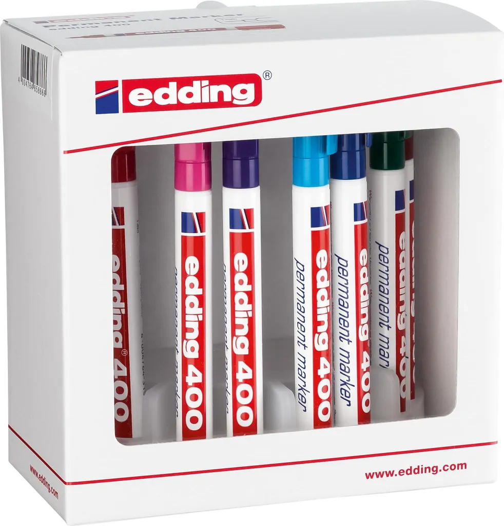 Set Creativo Edding 400 - 10 Pennarelli Permanenti per Ogni Idea
