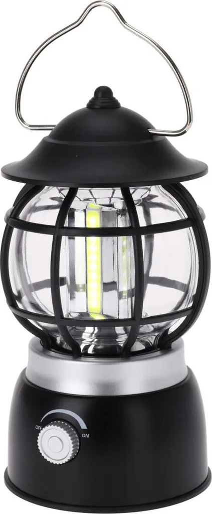 Lampe de camping rétro portable - Éclairage extérieur vintage métal