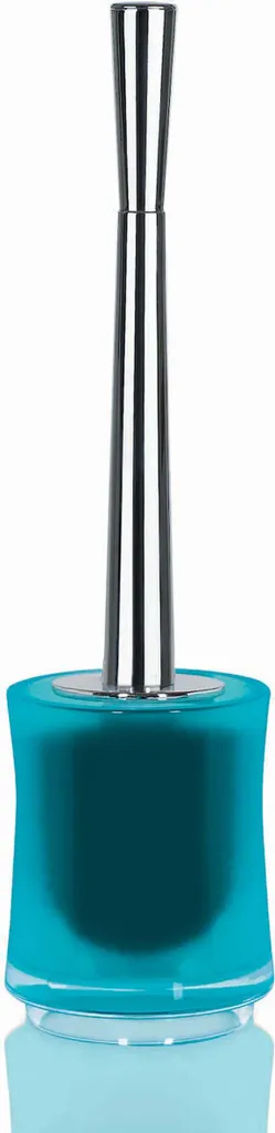 Spirella Sydney Blue Clear: Spazzola WC Design con Contenitore Igienico