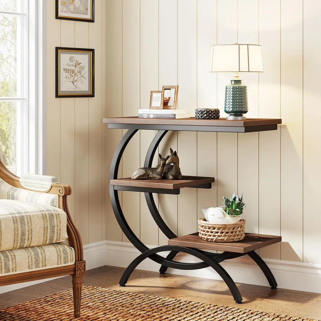 Table basse en forme de C pour gagner de la place dans un petit salon - 11