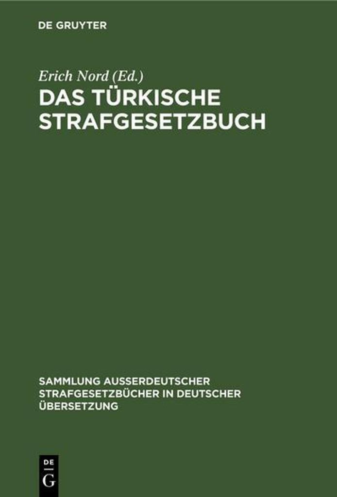 Das türkische Strafgesetzbuch