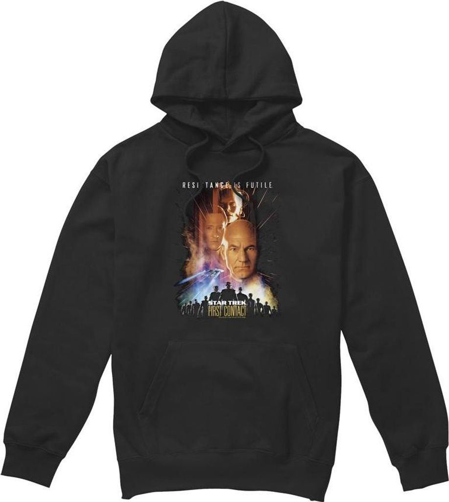 Star Trek - "First Contact" Kapuzenpullover für Herren TV8358 (L) (Schwarz)