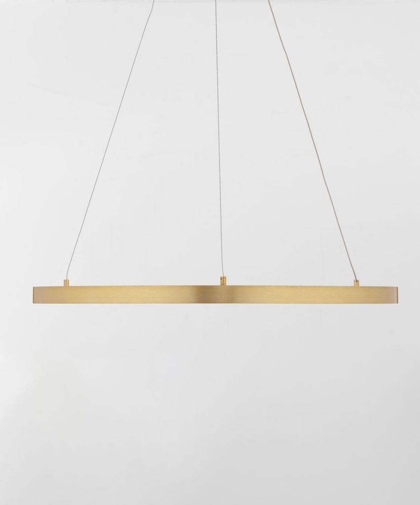 Nova Luce EMPATIA LED Pendelleuchte Messing 35W Warmweiss 120x60cm dimmbar 9172863