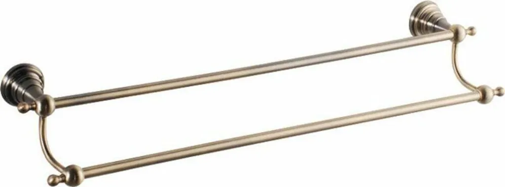 Double barre de bain Sapho Diamond en bronze pour vos draps