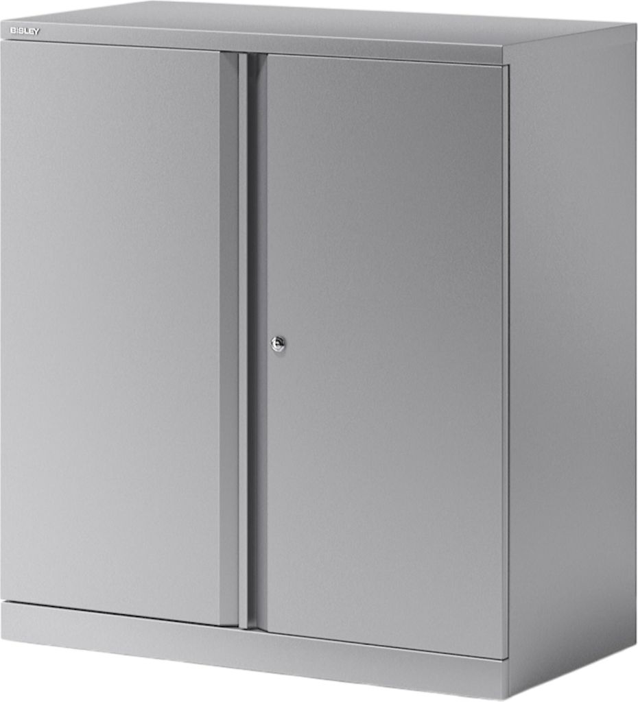 Bisley Essentials Flügeltürenschrank - Farbe: Silber