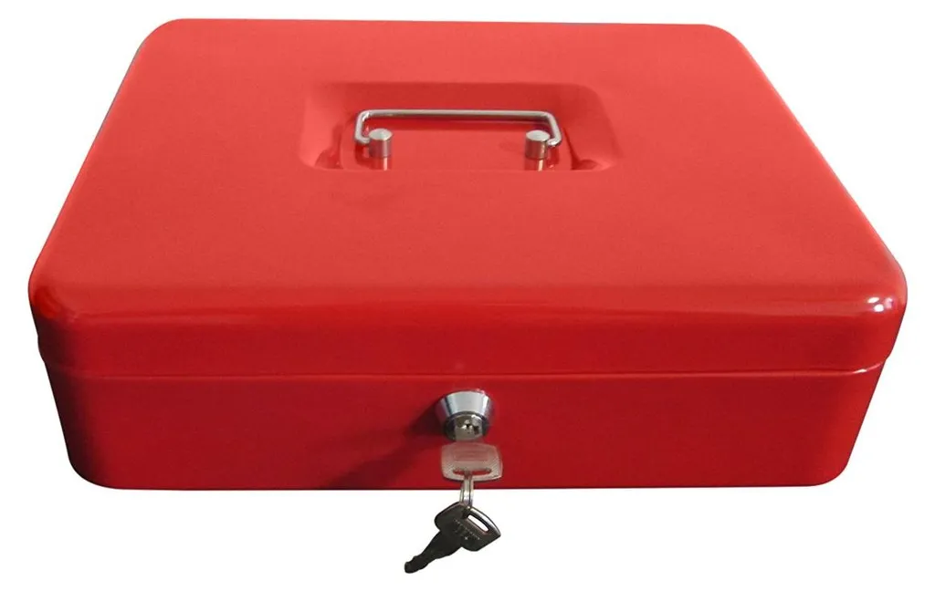 Coffre-fort 300 x 240 x 90 mm en acier haute résistance avec serrure