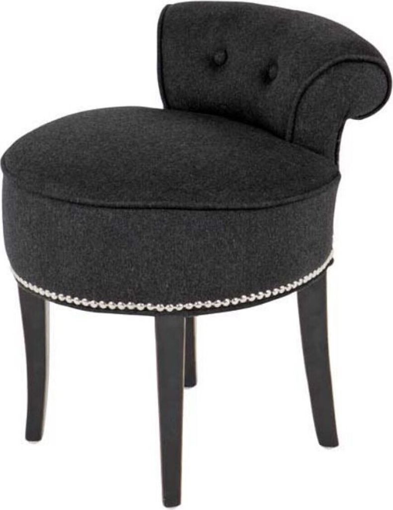 Casa Padrino Stuhl Schwarz 48 x 46 x H. 56 cm - Hotel Möbel