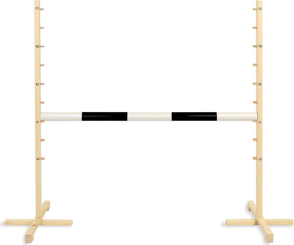 Springhürde für Hobby Pferd 120cm Balken schwarz