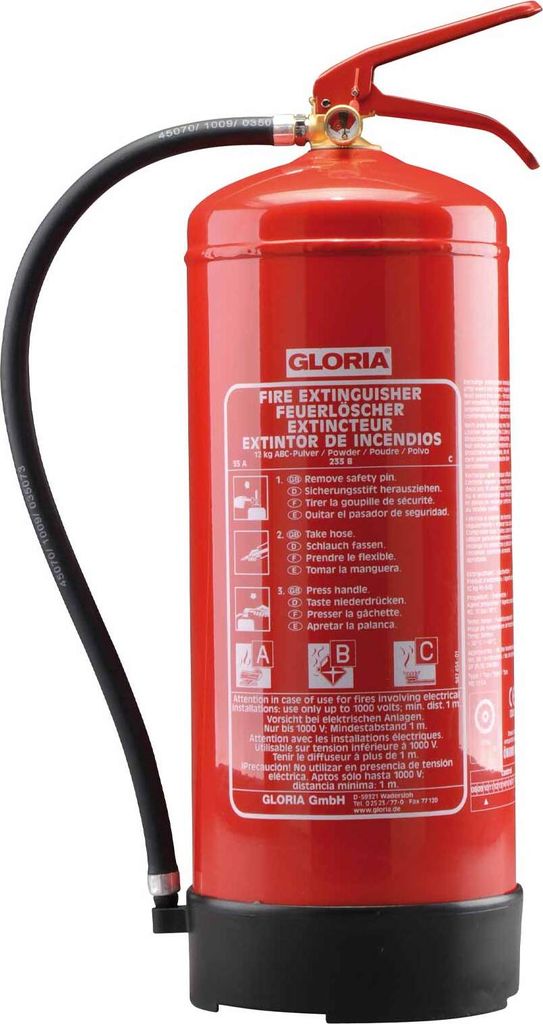 GLORIA ABC práškový hasicí přístroj s trvalým proudem PD6GA Obrázek produktu 