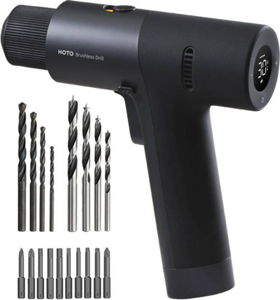 HOTO Brushless Drill, Bürstenlose Akku Bohrmaschine, 12V Produktbild 