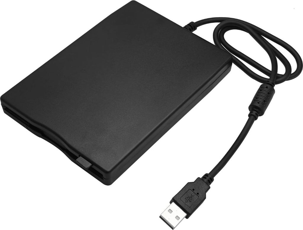 Diskettenlaufwerk extern USB für 3,5 Zoll Disketten 1,44 MB Plug & Play 140x103x18mm Modell 570500
