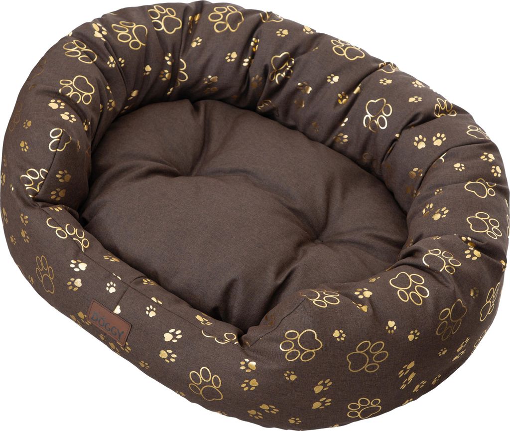 Hundebett mit Wasserdichtes Matratze "Amazing" – Orthopädisches Haustierbett oval für Innen & Außen – 115x95 cm