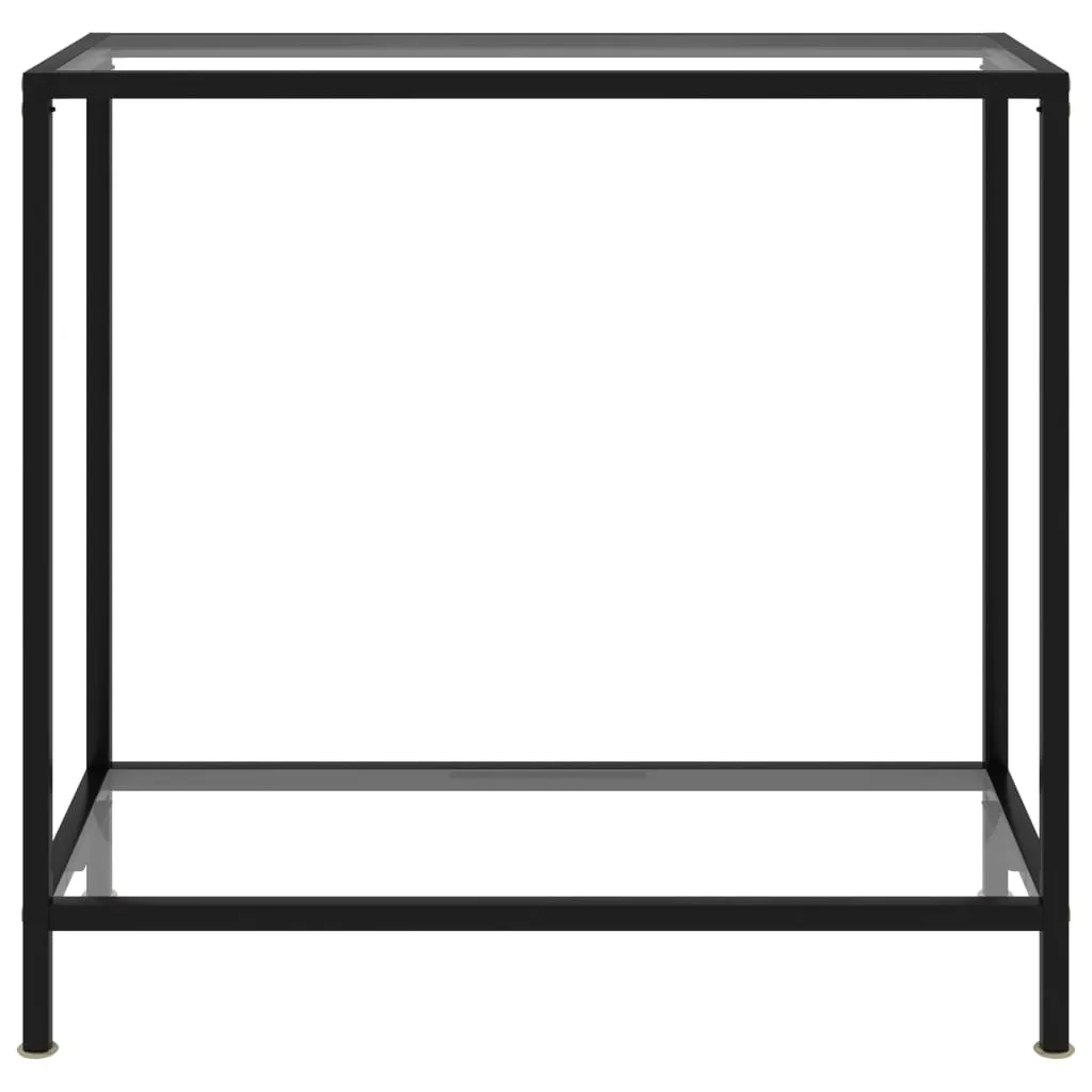 Consolle Design Vetro Temperato 80x35x75 cm | Arredo Ingresso Moderno