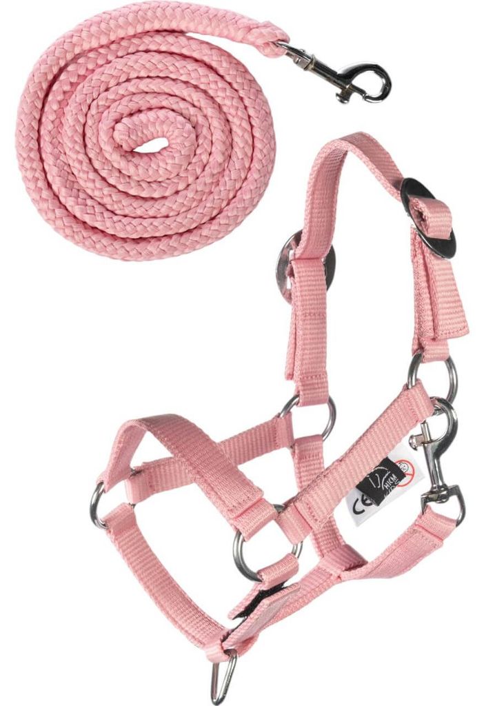 HKM Kids Halfter und Strick Hobby Horsing Basic Rosa Produktbild 