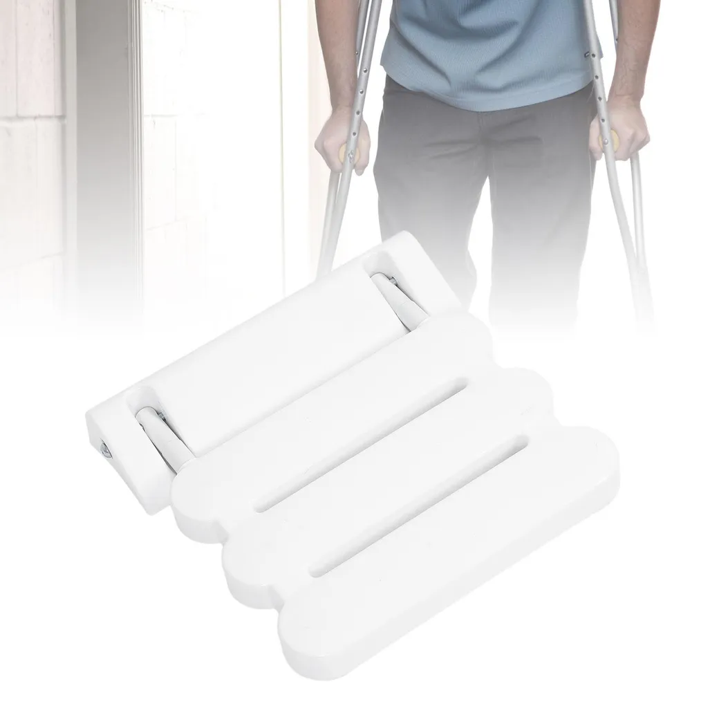 Siège de douche escamotable antidérapant avec fixation murale renforcée - 11