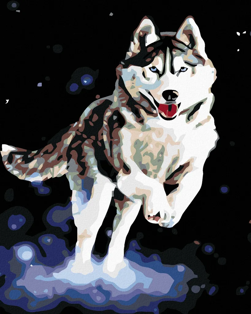Zuty Pittura Diamante Husky 40x50 cm - Qualità Top con Telaio Incluso