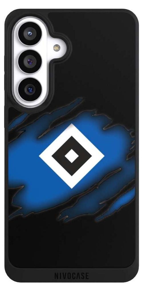 NIVOCASE Handyhülle für Samsung Galaxy S26+ Hülle NIVOpure Case Schwarz HSV Hamburger SV Offizielles Lizenzprodukt