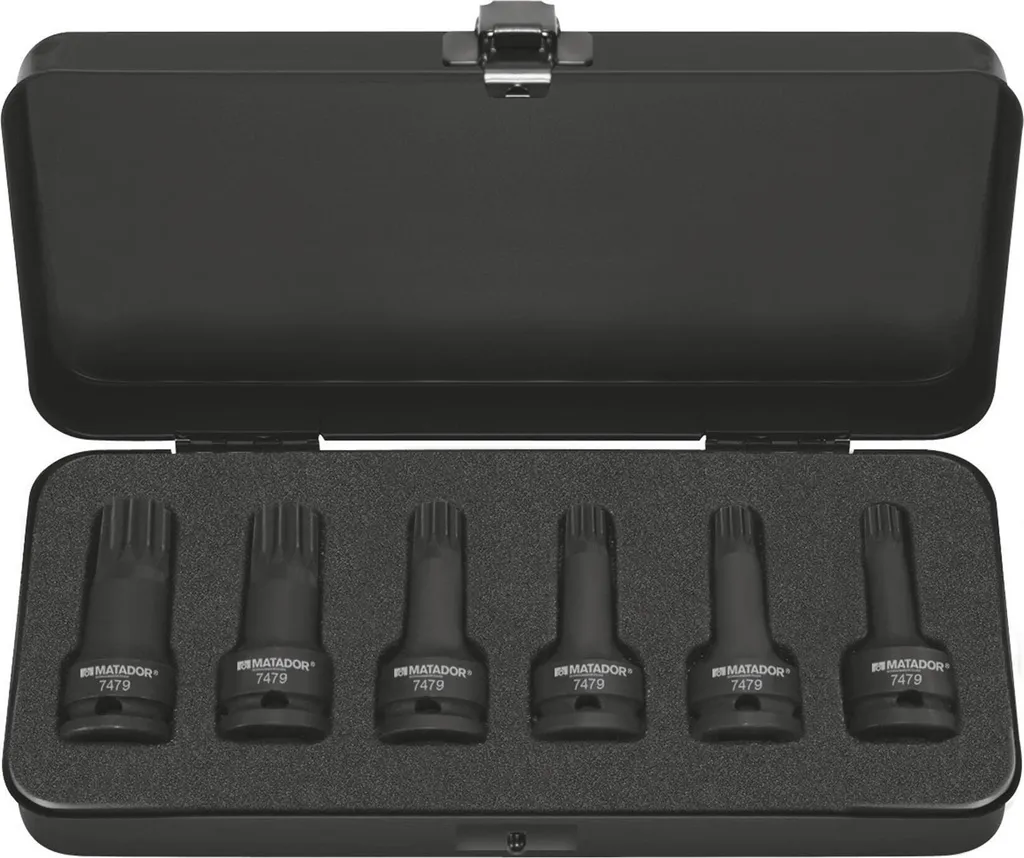 Bussole Maschio XZN 1/2" M6-M18 Set 6 Pezzi | Acciaio Alta Resistenza