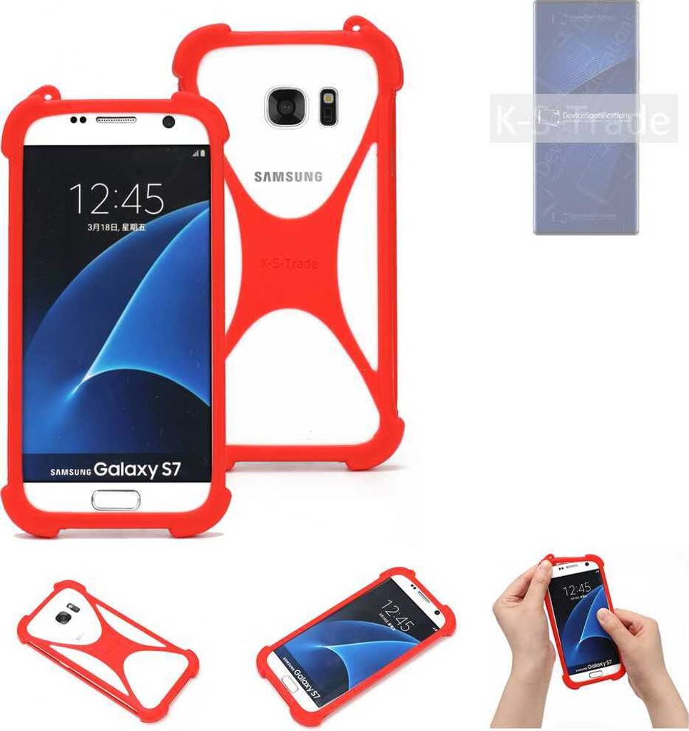 K-S-Trade Handy-Hülle kompatibel mit ZTE Axon 41 Ultra 5G Extreme Edition Schutz-Hülle Bumper Silikon Schutz Hülle Cover Case Silikoncase