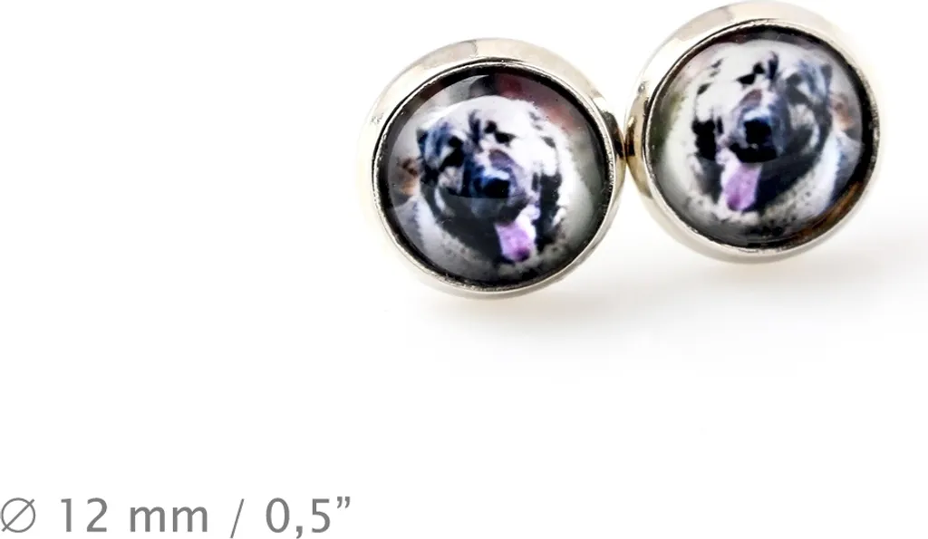 Regalo Donna Pastore del Caucaso - Set Collana e Orecchini Foto Art-Dog