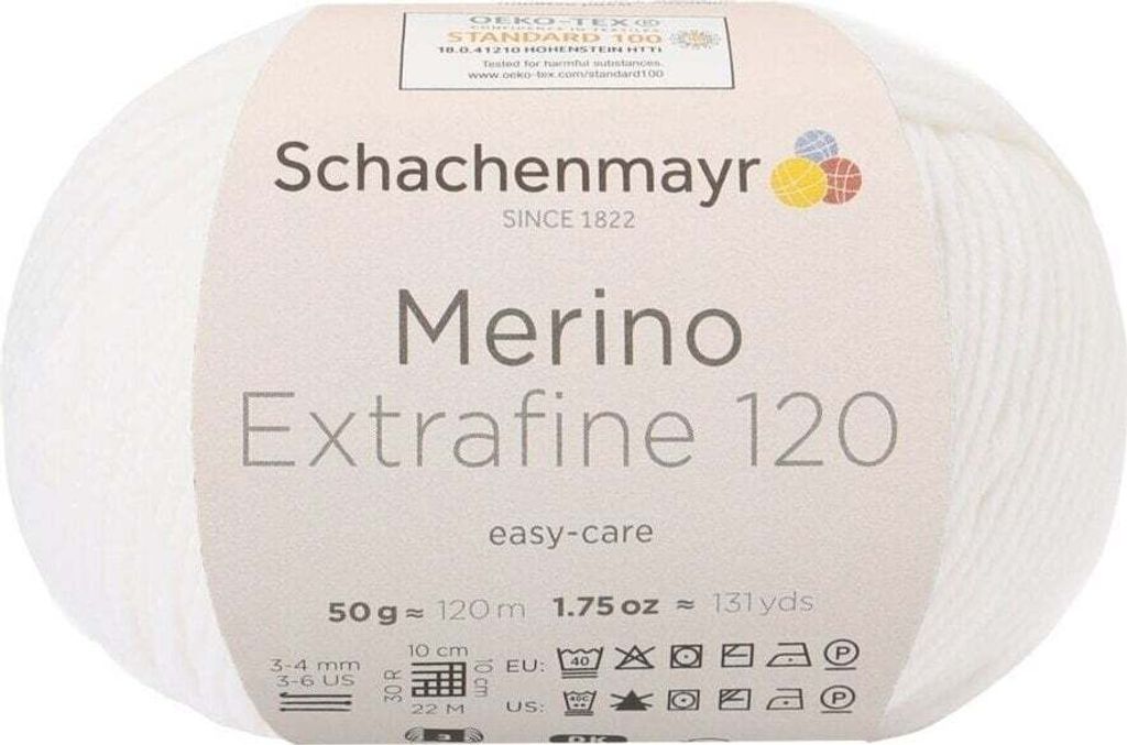 Schachenmayr Merino Extrafine 120 00101 Pletací příze Obrázek produktu 