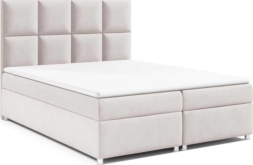 Best for Home Boxspringbett mit Bettkasten Trinity K-2 Bonellfederkern inkl. Topper, mit Lieferung, Aufbau & Entsorgung 140x200-Creme