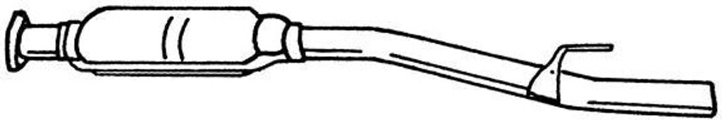 VEGAZ MS-333 Mittelschalldämpfer Schalldämpfer passend für MERCEDES-BENZ C-Klasse Sportcoupe (CL203)