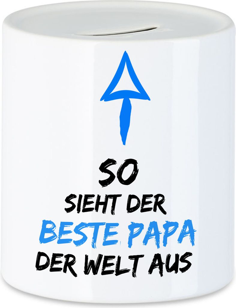 So Sieht Der Beste Papa Der Welt Aus Spardose Süßes Motiv Als Vatertagsgeschenk Bester Vater