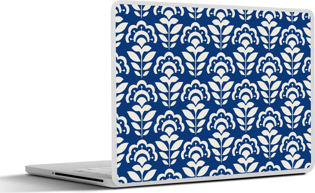 MuchoWow Laptop Aufkleber Sticker Cover Sonnenblume - Blau - Design 40x30 cm - Laptop Dekoration - Selbstklebend