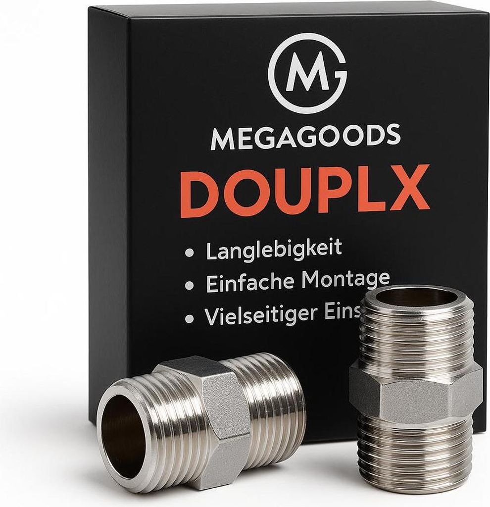 Duschschlauch Verlängerung 2er Set Universal für Bad und Outdoor DE.