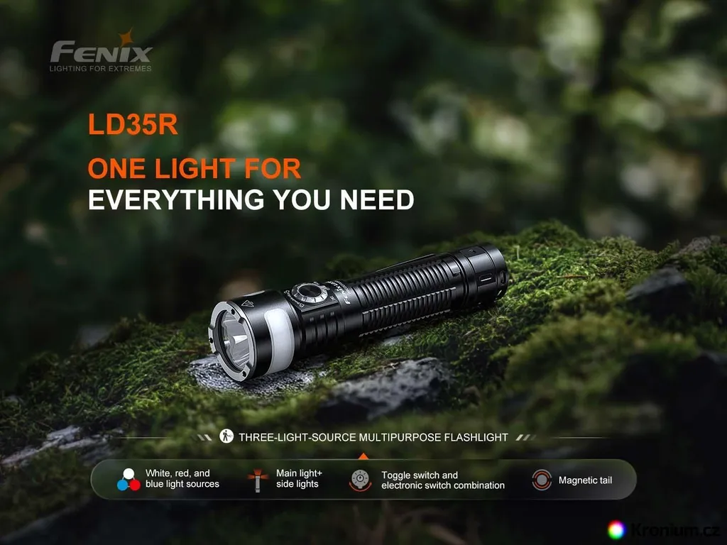 Éclairage extérieur Fenix LD35R 1800 lm idéal pour camping et randonnée