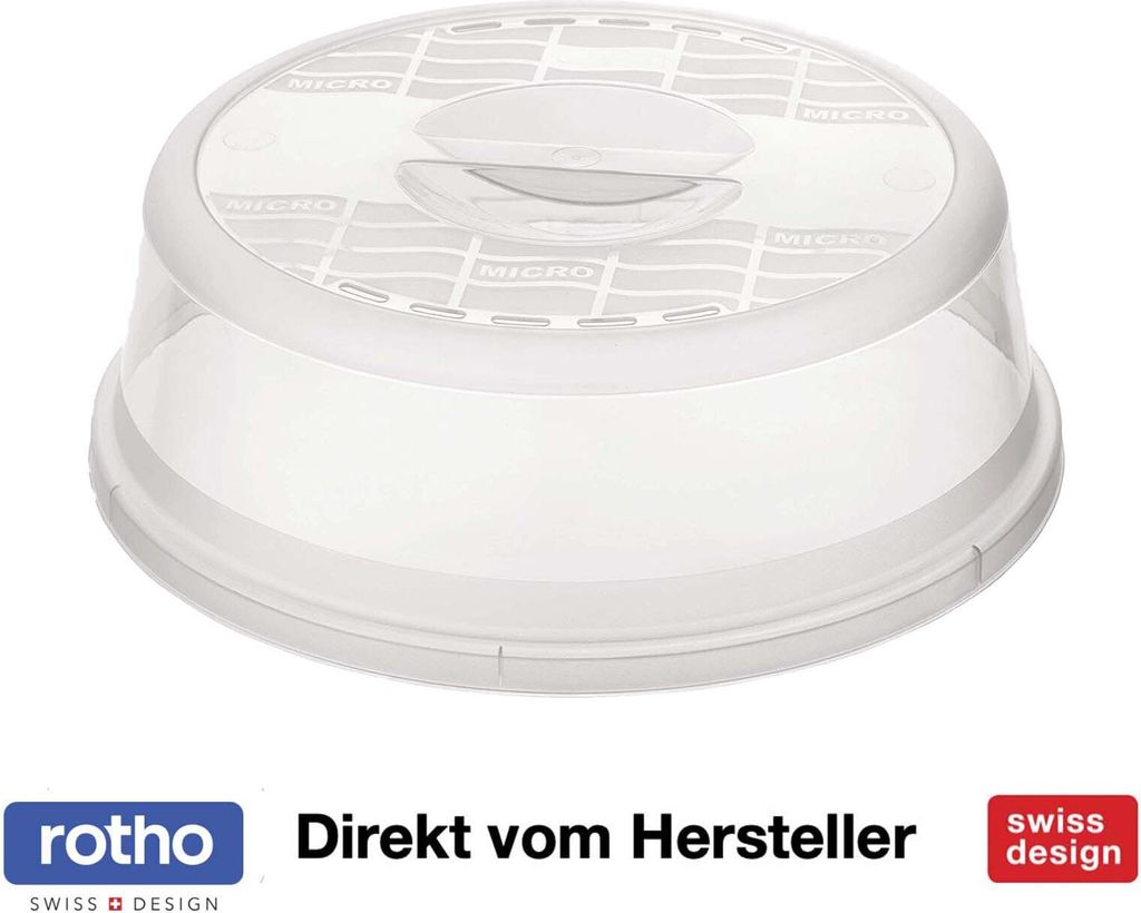 Mikrowellen-Abdeckhaube 26,5 cm BASIC, Farbe:Transparent