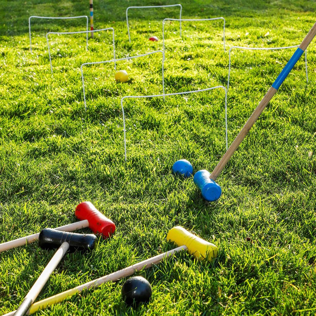 Ensemble De Croquet Cascade Sport 6 Joueurs - Avec étui De Transport, Neuf USA