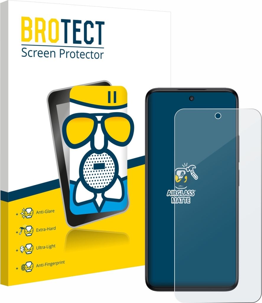 BROTECT Entspiegelungs Schutzglas für TCL 60R 5G Schutzfolie Panzer Folie Glas Display Schutz matt
