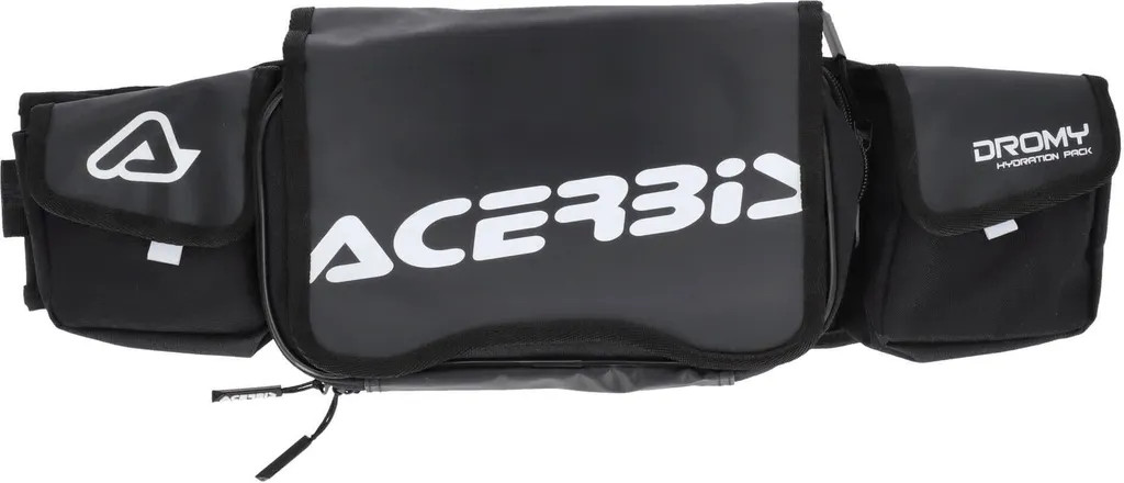 Acerbis Dromy Sac Banane Noir et Blanc 6,5L pour Moto et Enduro