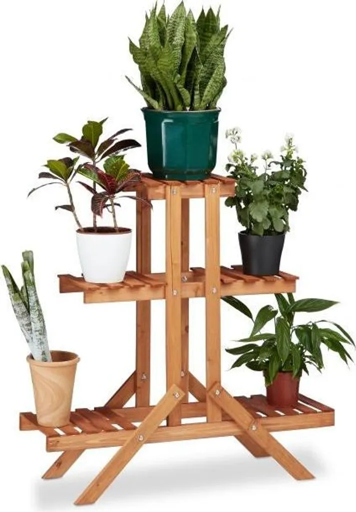 Aménagez votre balcon avec cet escalier fleuri 3 niveaux pour petits espaces