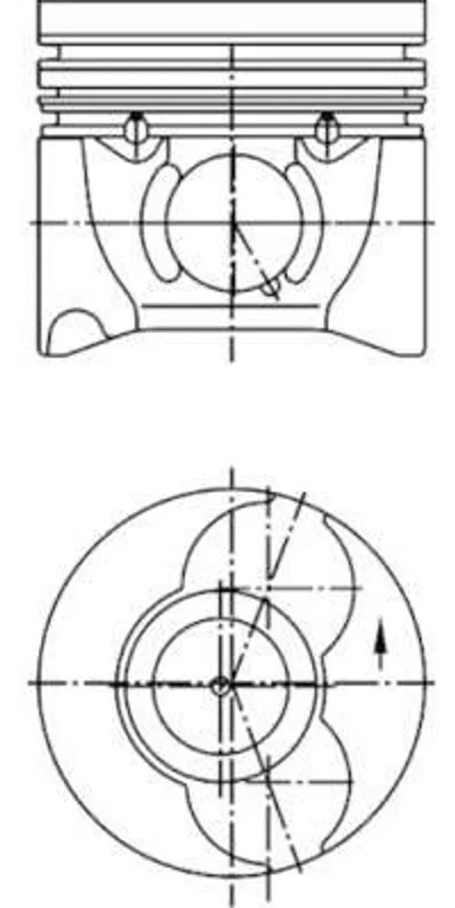 Piston KOLBENSCHMIDT 40405610 d'origine pour moteur Civic et Boxer