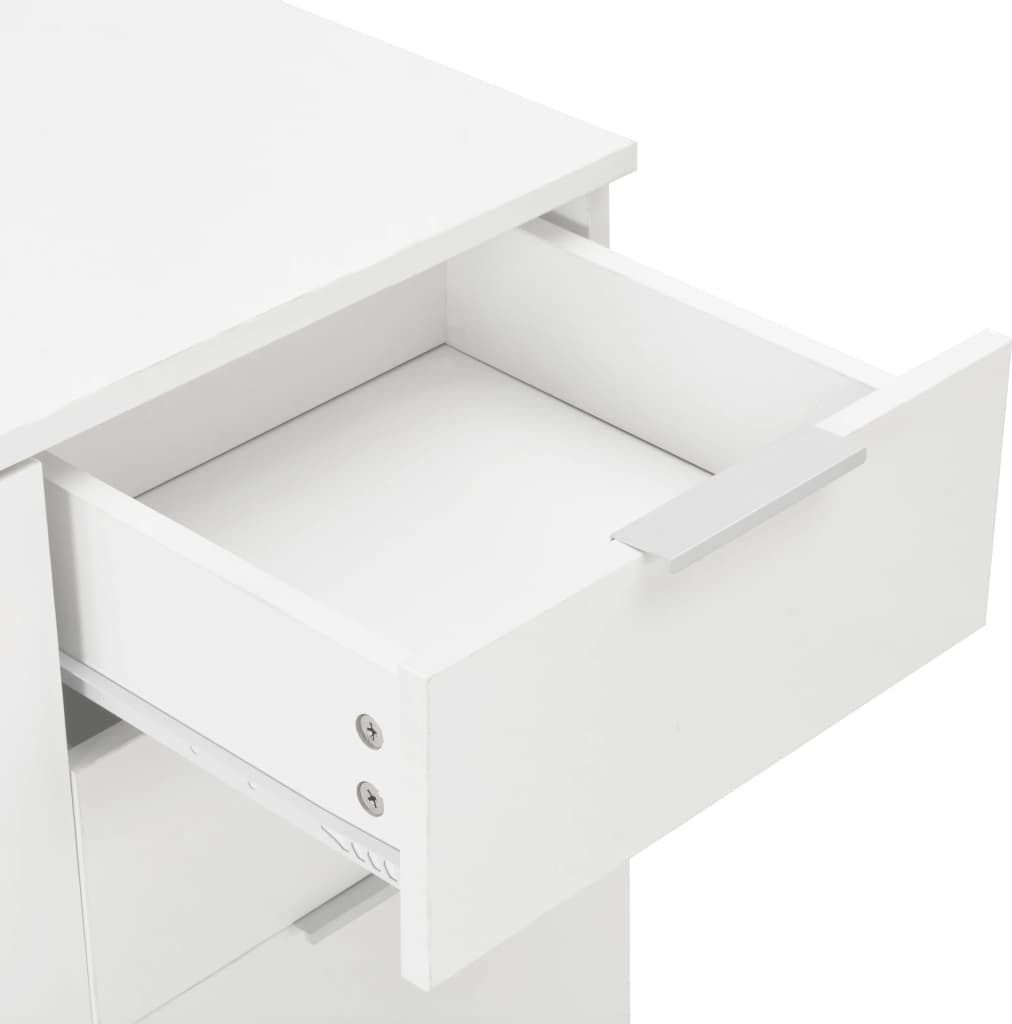 vidaXL Kredens biały wysoki połysk 107 x 35 x 76 cm Zdjęcie produktu 6