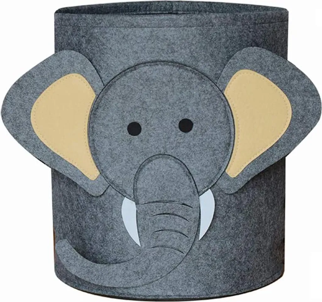 Panier à linge pratique en feutre multifonctionnel motif cartoon